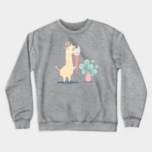 Ice cream giraffe Crewneck Sweatshirt